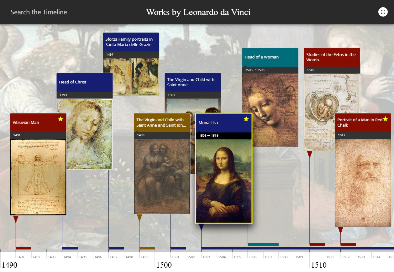 Interactive Timeline Preview